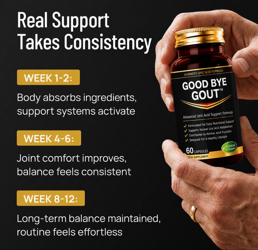 Good Bye Gout™ Advanced Uric Acid & Joint Support Formula – 60 Capsules | Daily Balance & Mobility Support