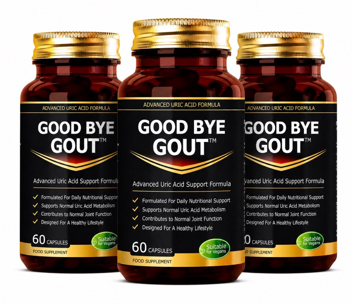 Good Bye Gout™ Advanced Uric Acid & Joint Support Formula – 60 Capsules | Daily Balance & Mobility Support
