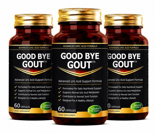 Good Bye Gout™ Advanced Uric Acid & Joint Support Formula – 60 Capsules | Daily Balance & Mobility Support