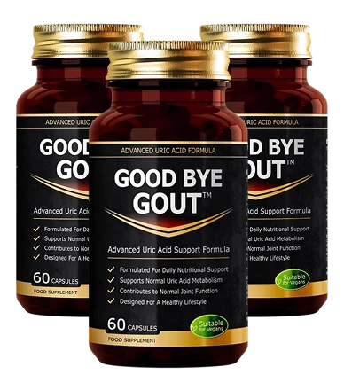 Good Bye Gout™ Advanced Uric Acid & Joint Support Formula – 60 Capsules | Daily Balance & Mobility Support